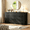 Black 9 Drawers Dresser-B, variant on Meteorleg 9 Drawer Dresser,62” Wide Chest of 9 Drawer Dresser, Modern Storage Cabinets with Large Wood Drawers for Bedroom, Living Room, Entryway, Hallway,White