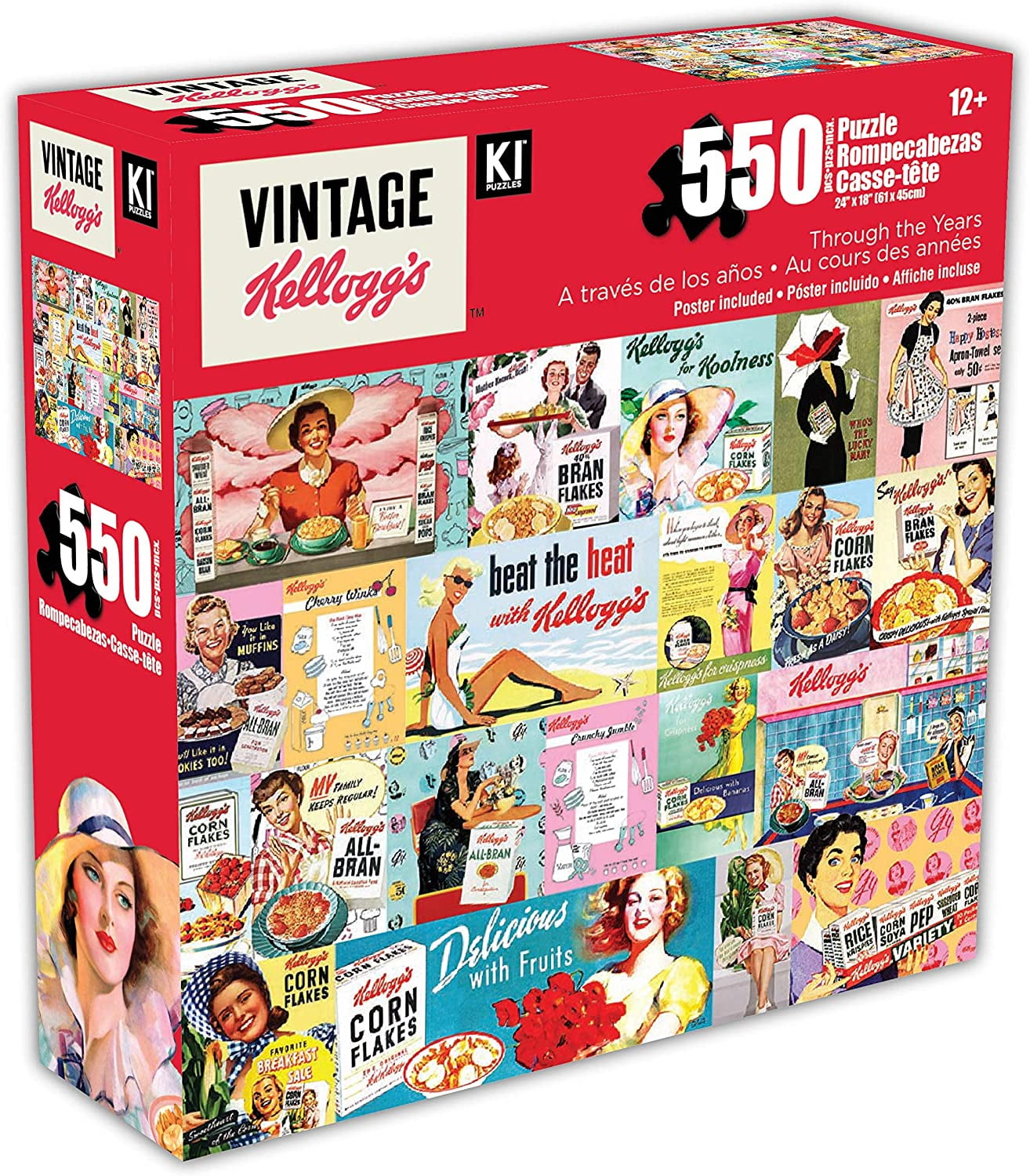 VINTAGE KELLOGGES ヴィンテージ　パズル　1000ぴーす Amazon.com: Kellogg's - Pop Archive Vintage Advertising
