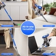 thumbnail image 4 of 35KPa Cordless Vacuum Cleaner, 8-in-1 Lightweight Self-Standing Stick Vacuum, Max 45Mins Runtime, Anti-Tangle with Hose for Hard Floor,Carpet,Pet Hair, Blue, 4 of 7