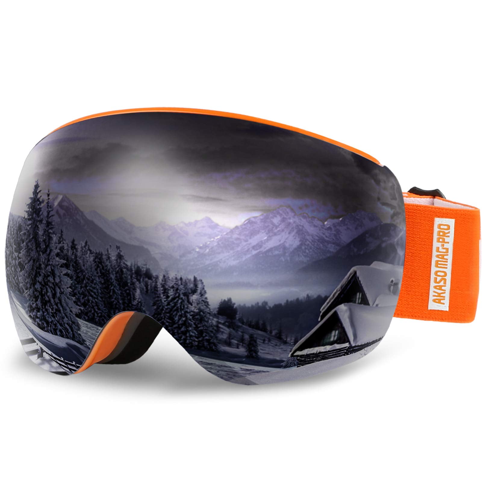 AKASO OTG Ski Goggles, Goggles, Magnetic Interchangeable Lenses, Snow Goggles Men & Women-OR - Walmart.com