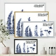 thumbnail image 4 of Designart 'Navy Blue Eucalyptus On White I' Traditional Framed Canvas Wall Art Print, 4 of 5