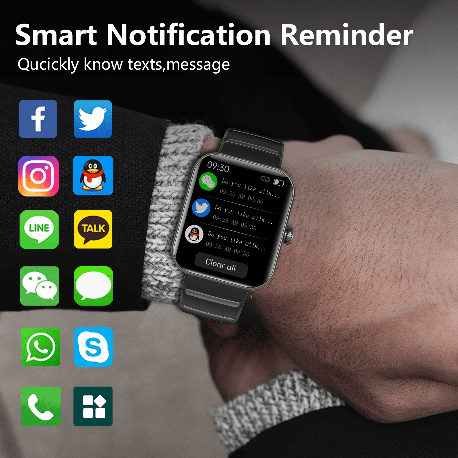Laatikui F21PRO smart watch sports sleep monitoring exercise waterproof