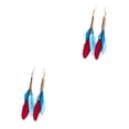 thumbnail image 1 of Sonducket 2 uds pendientes pluma Bohemia borla pendiente largo Vintage pantalla ocio joyería accesorios moda elegante Type2 NO2, 1 of 6