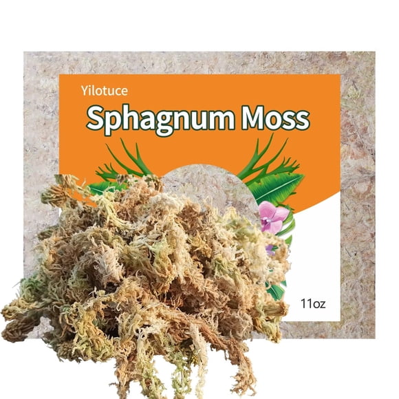 Yilotuce 11 oz Sphagnum Moss for Plants, Carefully Selected Clean Sphagnum Mos for Rooting Plants