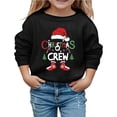 thumbnail image 1 of Grand Enfant Chandail à Capuchon Garçon Grand Chandail à Capuchon Enfants Chandail Confortable Femme Chat Cordon de Serrage Noël Enfants Manches Longues Col Rond Chandails en Molleton Imprimé Lettre Léger Chandails en Molleton Blouse T Noir 9-10 Ans, 1 of 6