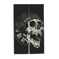 thumbnail image 7 of XMXT Japanese Noren Doorway Room Divider Curtain,Pointed Tooth Skull Pattern Restaurant Closet Door Entrance Kitchen Curtains, 34 x 56 inches, 7 of 7