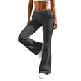 thumbnail image 5 of Ozmmyan Womens Bootcut Yoga Pants High Waisted Slim Fit Stretch Trousers with Pockets Casual Solid Color Lounge Pants, 5 of 8
