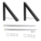 thumbnail image 3 of Convenient 80cm Retractable Clothes Hanger, Laundry Rack, Dual Bracket Rack, For Clothes Underwear Bedroom Hotel ANGGREK Otros, 3 of 8