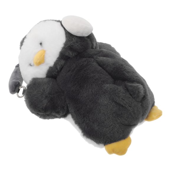Unique Bargains Car Tissue Holder Car Tissue Box Organizer Plush 11.42"x5.12"x3.15" Black White 1 Pc