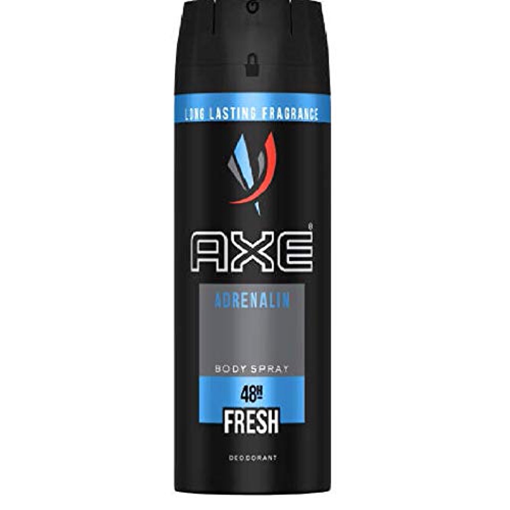 6 Pack Axe Adrenaline Mens Deodorant Body Spray, 150ml