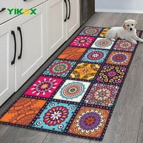Mandala Style Flower Series Carpet for Living Room Bedroom Rugs Decorative Doormat Kitchen Bathroom Non-slip Floor Mats Area Rug