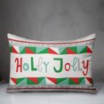 thumbnail image 3 of Creative Products Holly Jolly 14x20 Spun Poly Pillow, 3 of 3