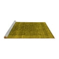 thumbnail image 2 of Ahgly Company Machine Washable Indoor Rectangle Oriental Yellow Industrial Area Rugs, 2' x 4', 2 of 4