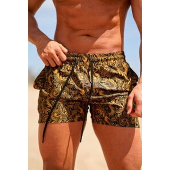 Stretchy Breathable Men's Beach Shorts | Quick Dry Poolside Vacation Trunks