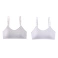 thumbnail image 2 of Sonducket Sujetador protector para chicas adolescentes, 2 piezas, con tirantes ajustables, suave y transpirable Ropa interior Gris, 2 of 6