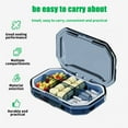 thumbnail image 5 of Airtight Pills Organizer, Portable Compact Pill Box for Travel Home, Gray Green Blue, 3.62x2.44x0.98in, Water & Dust Resistant, 5 of 7