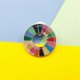 thumbnail image 2 of Sustainable Development Goals Brooch United Nations Sdgs Rainbow Pin Badge Medal Representative Brooch Jewelry, 2 of 5