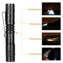Cevemin Mini LED Flashlight USB Rechargeable, Super Bright Zoomable Waterproof Portable Pocket Light for Outdoor Camping Hiking Cycling Emergency