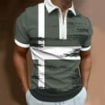 thumbnail image 2 of Sngxgn Men's Short Sleeve Polo Shirt(Grey,XXL), 2 of 4