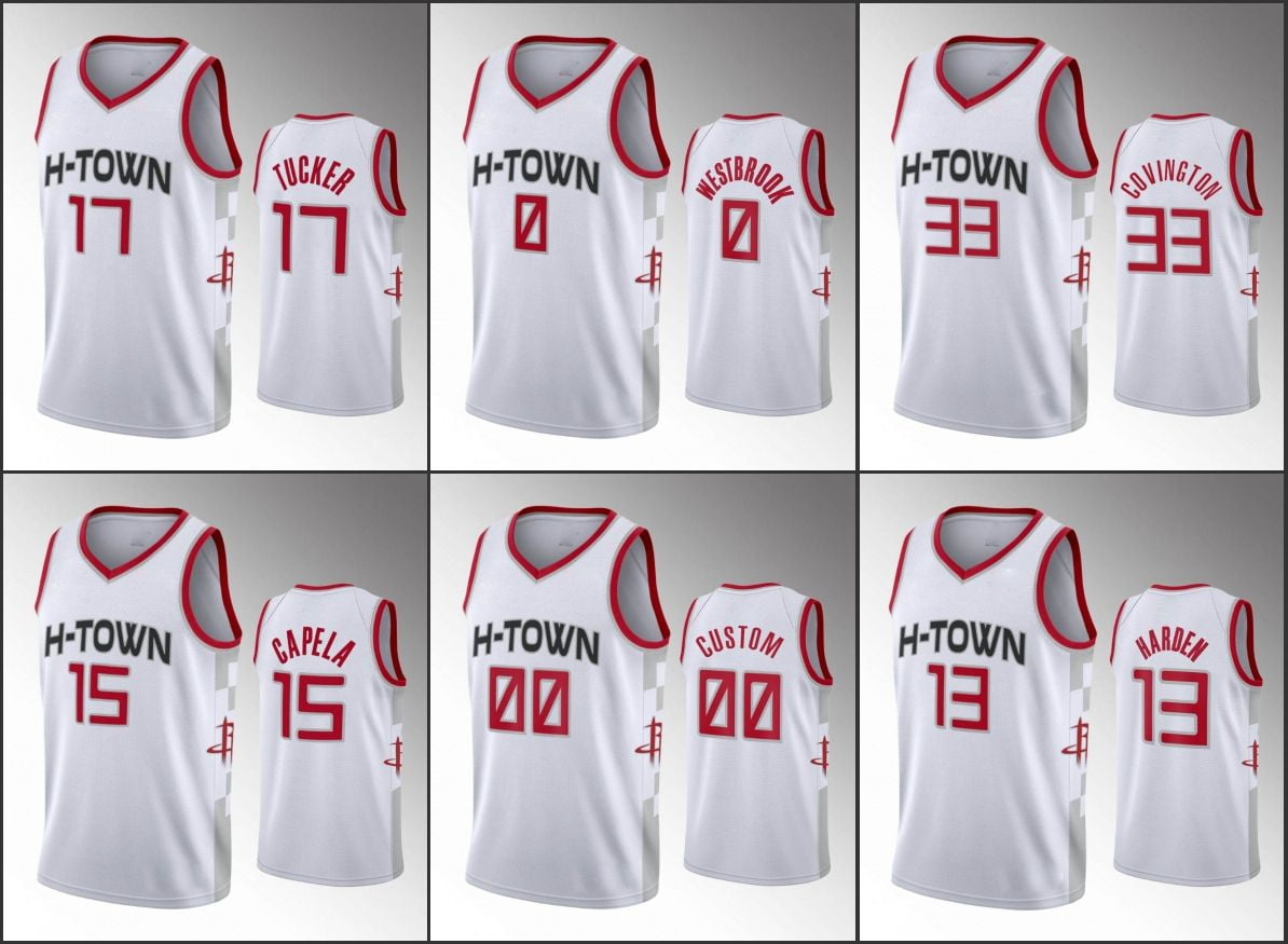 NBA_ Jersey Wholesale Custom Houston''Rockets''James Harden Russell  Westbrook Clint Capela DeMarre''NBA''Youth Wome 