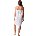 thumbnail image 4 of TowelSoft Women's Waffle Cotton Blend Body Wrap, Adjustable Closure (White), One Size, 4 of 5
