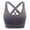 Gray, variant on Aobny Workout Cute Bras High Support Brown Sport S-XXL Nylon Women's Ladies Bras,L
