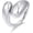 Silver-tone Teardrop Ring, variant on Chunky Open Rings for Women Gold Silver Adjustable Dome Teardrop Rings Bold Thick Statement Rings Simple Stackable Band Rings