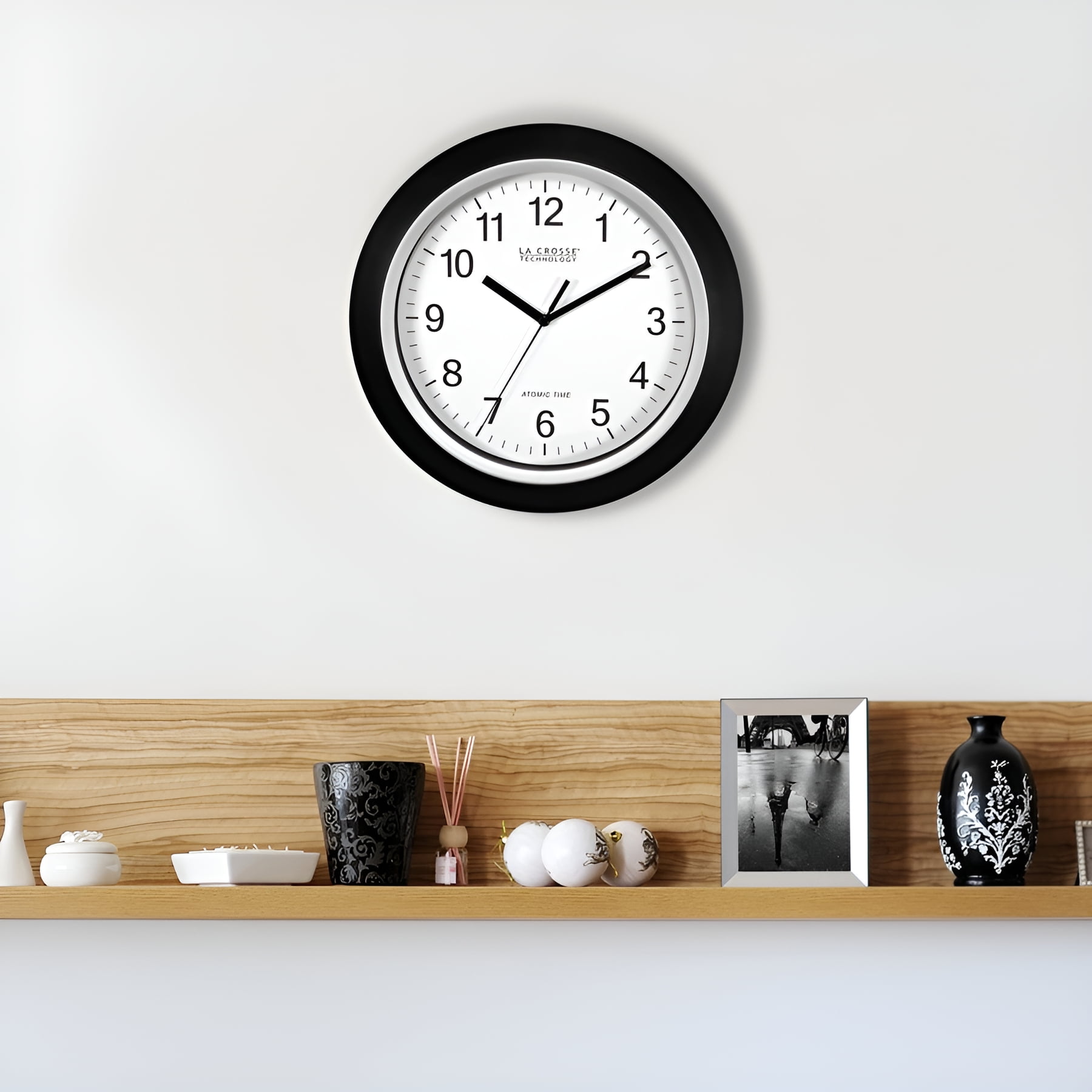 La Crosse Technology 12 Inch Large Atomic Analog Wall Clock La Crosse Technology 12 Inch Large Atomic Analog Wall Clock