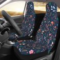 thumbnail image 2 of Sikiie Colorful Flowers Car Seat Protector 2 Pack Car Seat Cushion Mat, Car Seat Covers for SUV, Truck, Van, 2 of 7