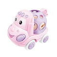 thumbnail image 4 of Coche sonajero suave con ruedas para niños y niñas, regalo de cumpleaños Rosa, 4 of 9