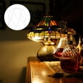 thumbnail image 2 of OULII E27 Socket Lampshade Frame DIY Wire Iron Chandelier Holder 18x18 Craft Pot Light Stand 2pcs, 2 of 8