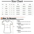 thumbnail image 3 of Ichuanyi Womens Shirts , Women's Short Sleeve Print V-Neck T-Shirt Loose Casual Summer Tee Tops, 3 of 6
