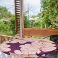 thumbnail image 2 of Ambesonne Floral Fitted Round Tablecloth, Vintage Pastel Rose Pattern, 36"- 40" Diameter, Peach Blush and Plum, 2 of 5