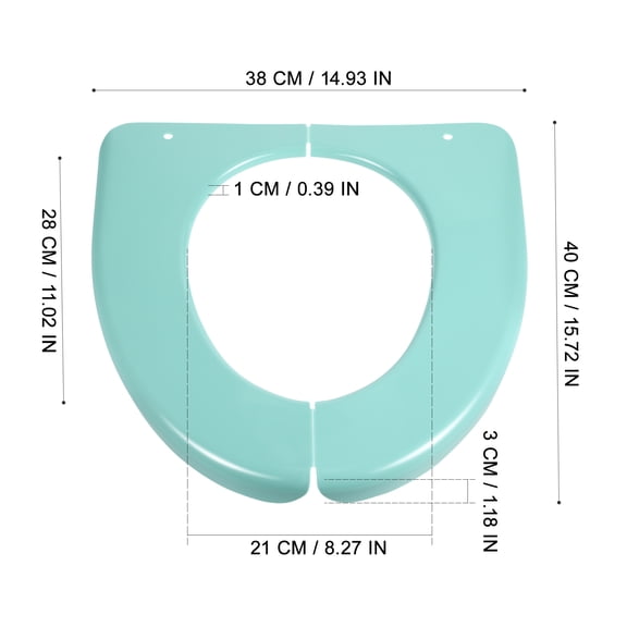 Homoyoyo Portable Folding Travel Potty Seat for Toilet Training, 15.7x14.9in, PP Plastic, , Compact and Lightweight