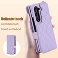 thumbnail image 3 of TECH CIRCLE for Samsung Galaxy Z Fold 5 5G Wallet Case,Premium PU Leather Card Slots Holder Cover with Crossbody Hand Strap Magnetic Clasp Shockproof Phone Shell for Galaxy Z Fold 5,Purple, 3 of 9