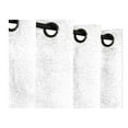 thumbnail image 2 of Safdie & Co. Curtain Jaquard Panel 84"L Ultimate Blackout in White (Set of 2), 2 of 2