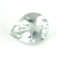 Certified Genuine 1 Carat Green Amethyst Pear Shape Brilliant Cut 8x6 mm Loose Gemstone February Birthstone