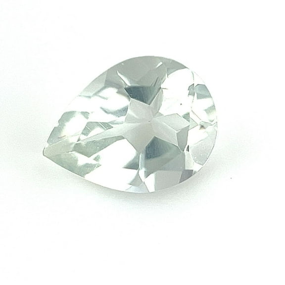 Certified Genuine 1 Carat Green Amethyst Pear Shape Brilliant Cut 8x6 mm Loose Gemstone February Birthstone