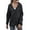 Black, variant on Women'S Raincoats Waterproof Windproof Adjustable Windbreaker Rain Jackets Hooded with Pockets Dark Gray M