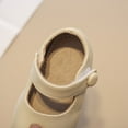 thumbnail image 5 of Gubotare Girls Toddler Little Ballet Shoes - Girls Mary Jane Flats Dress Shoes Party Wedding (Beige,12), 5 of 7
