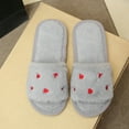 thumbnail image 4 of Aueoeo Women's House Slipper Heart Graphic Decr Open Toe Comfy Fuzzy Shoes Casual Bedroom Outdoor Slippers, 4 of 7