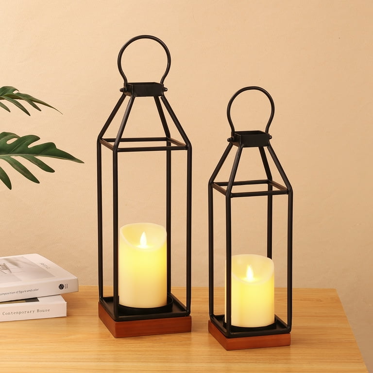 Flameless candle with holder decor ( deals Pair)