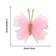 thumbnail image 3 of 2 uds pinzas para el cabello de mariposa, accesorios para el cabello, trenzas, sombreros para niños, pinzas para el cabello de mariposa versátiles, ho Malla Rosa, 3 of 8