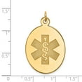 thumbnail image 3 of Real 14kt Yellow Gold Non-enameled Medical Jewelry Pendant; for Adults and Teens; for Women and Men, 3 of 3