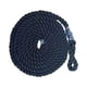 thumbnail image 5 of Cuerda de guardabarros para barcos marinos, accesorios de línea de guardabarros de 2M, multifuncional para proyectos de bricolaje, elaboración Negro 10mm 2metros, 5 of 8