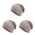 thumbnail image 4 of Tuque Style Bohème Hijab Imprimé Floral Turban Protection des Oreilles Bonnet Bleu Ensemble de 3, 4 of 6