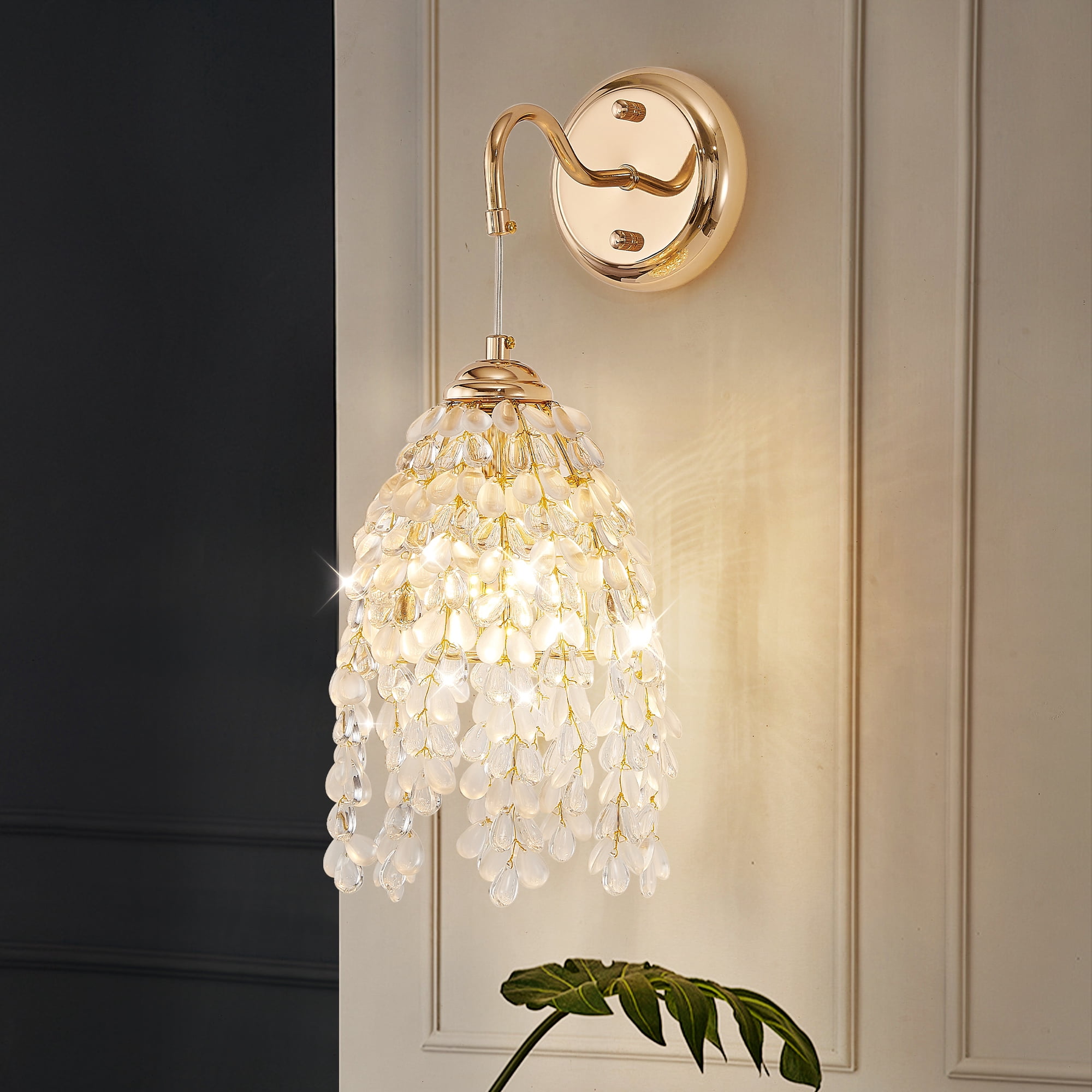 Wall Sconces Set of Two,Wall Light Fixtures for Living Room Hallway Corridor and Bedroom,0-60W Max Excluding Light Sources E12*2