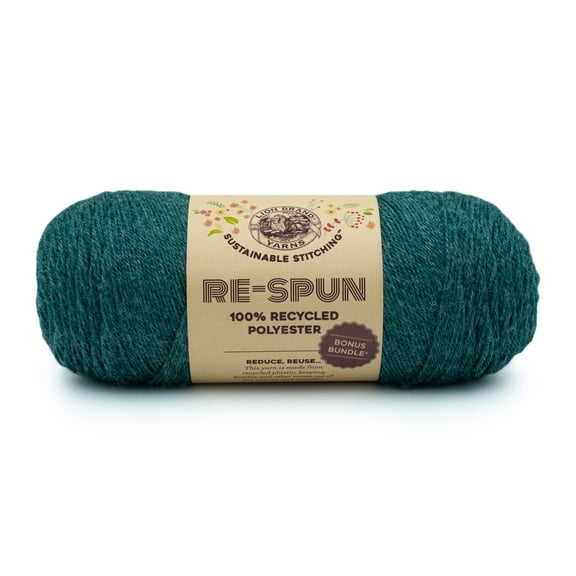 Lion Brand Yarn Re-Spun Bonus Bundle Alpine Recycled Medium Yarn