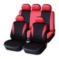 thumbnail image 1 of Youkk Light Car Seat Covers With Elastic Straps And Hooks Machine Washable On 40 Degrees Protectors Pad Red, 1 of 6