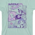 thumbnail image 2 of KPop Demon Hunters Panel Art Huntrx Youth Light Green Crew Neck Short Sleeve T-shirt-Medium, 2 of 2